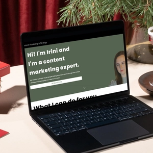 Content marketing expert portfolio website by AM Digital Marketing agency.